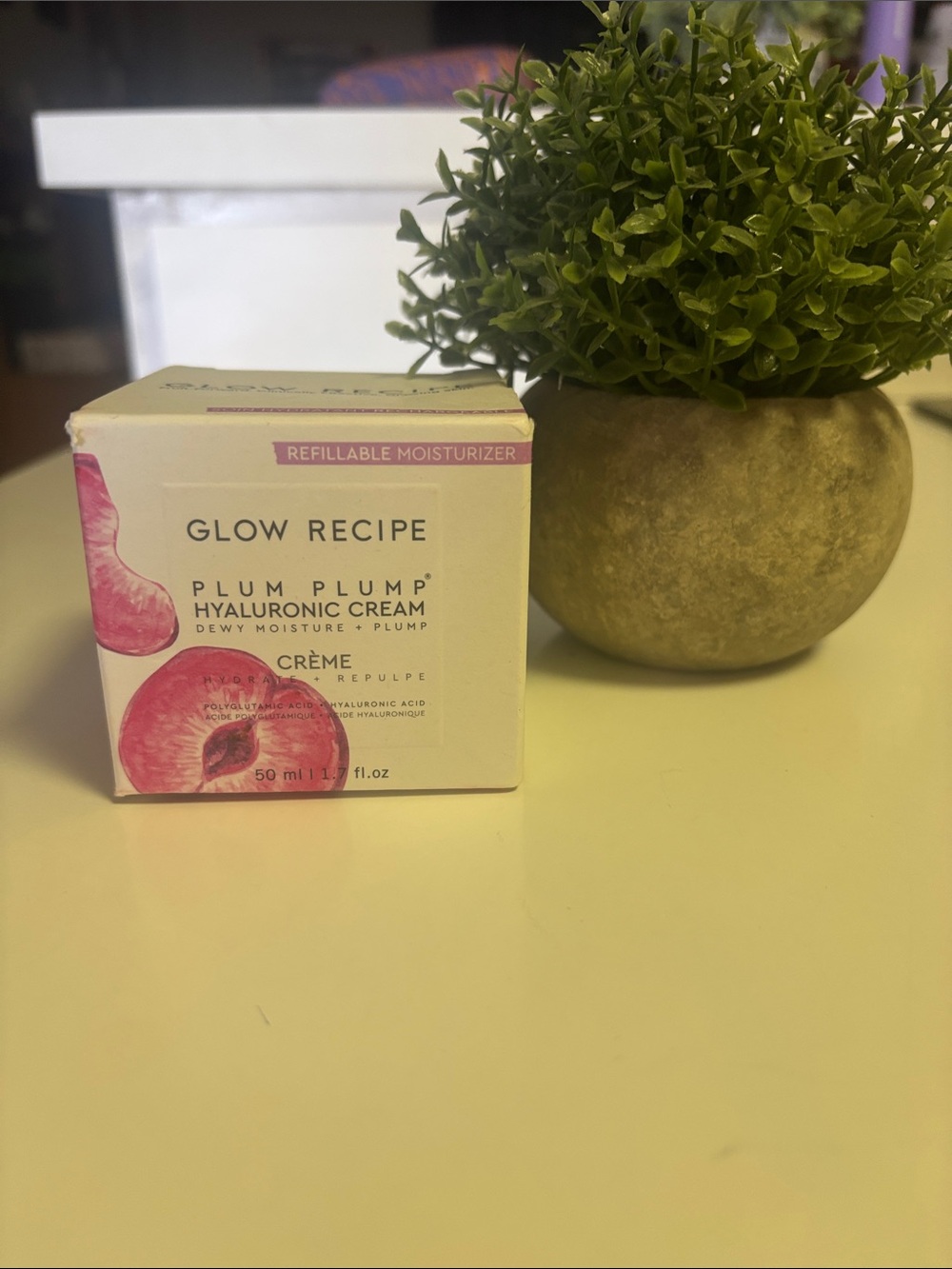 Glow Recipe Plum Plump Hyaluronic Cream - Pink & White Box